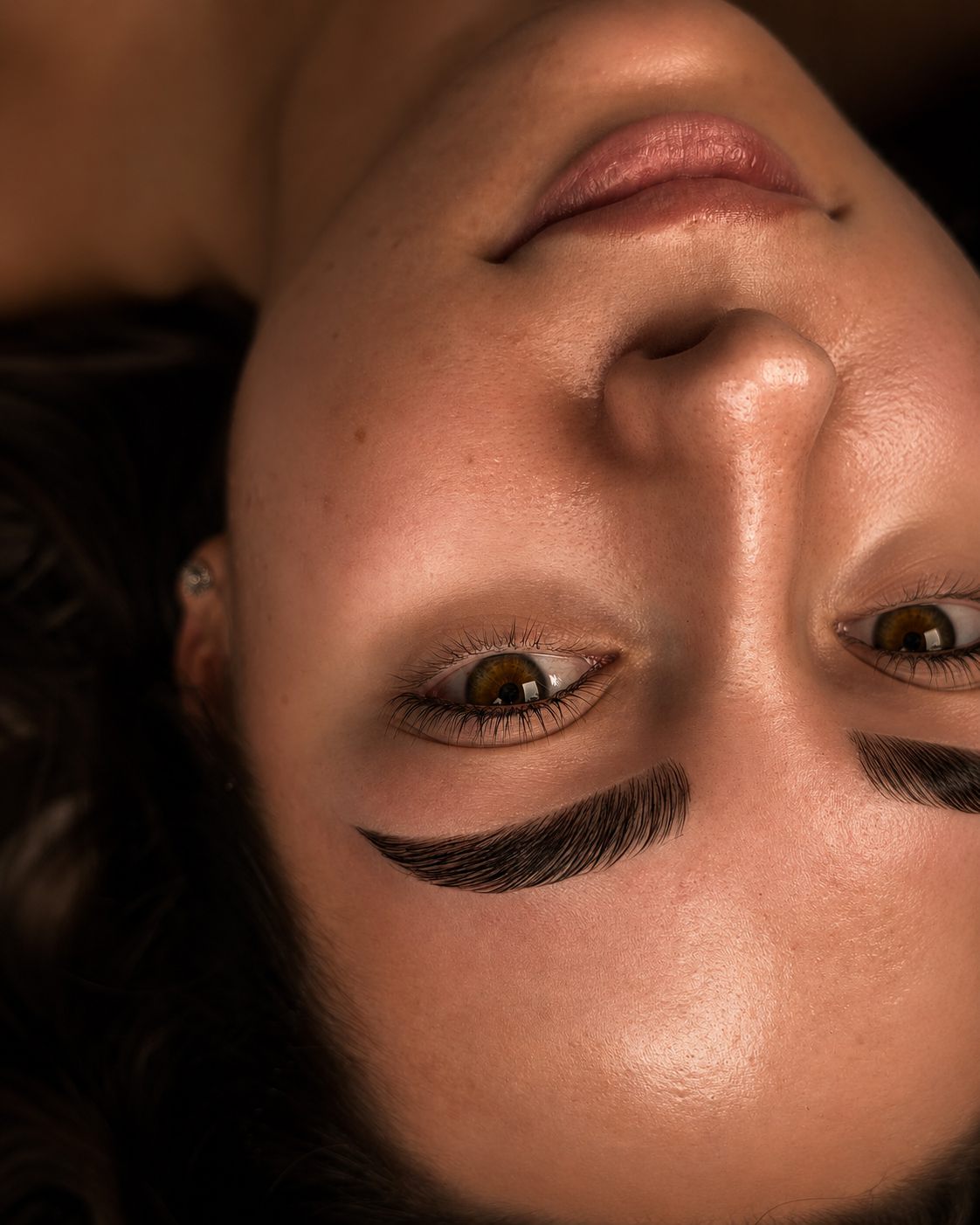 Brow lamination result by Krisztina at Meraki Beauty Studio in Aintree, Liverpool