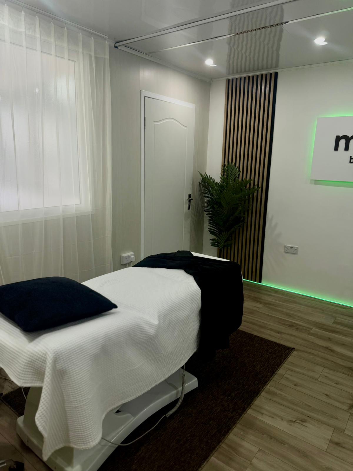 Treatment room at Meraki Beauty Studio in Aintree, Liverpool